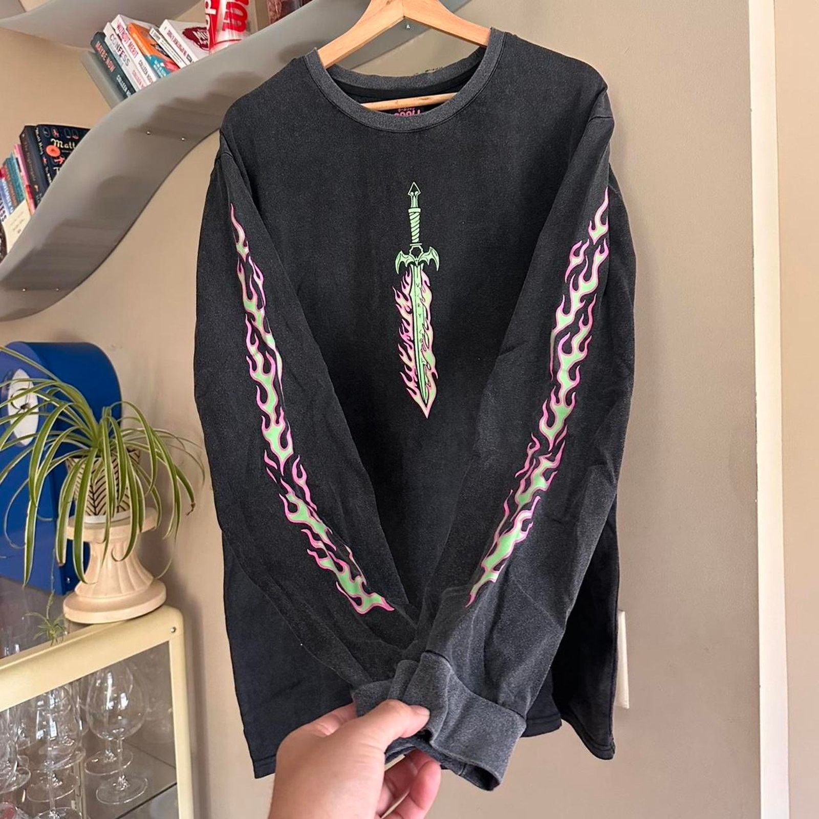 Stussy × Supreme Vintage Y2K Sword Cool Long Sleeve Shirt Size US XL / EU 56 / 4 - 1 Thumbnail