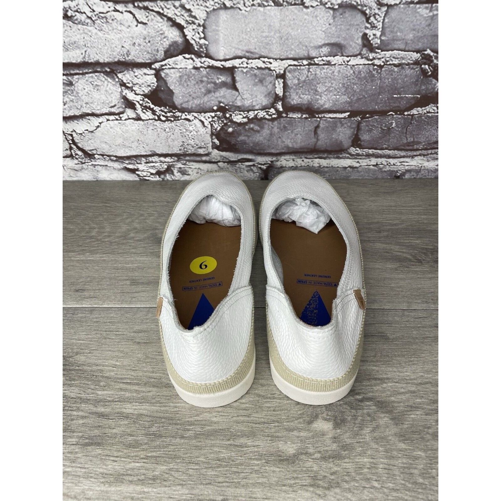 Other Verbenas White Leather Loafers Slip On Sneaker Casual Beach Size US 10 / IT 40 - 18 Thumbnail