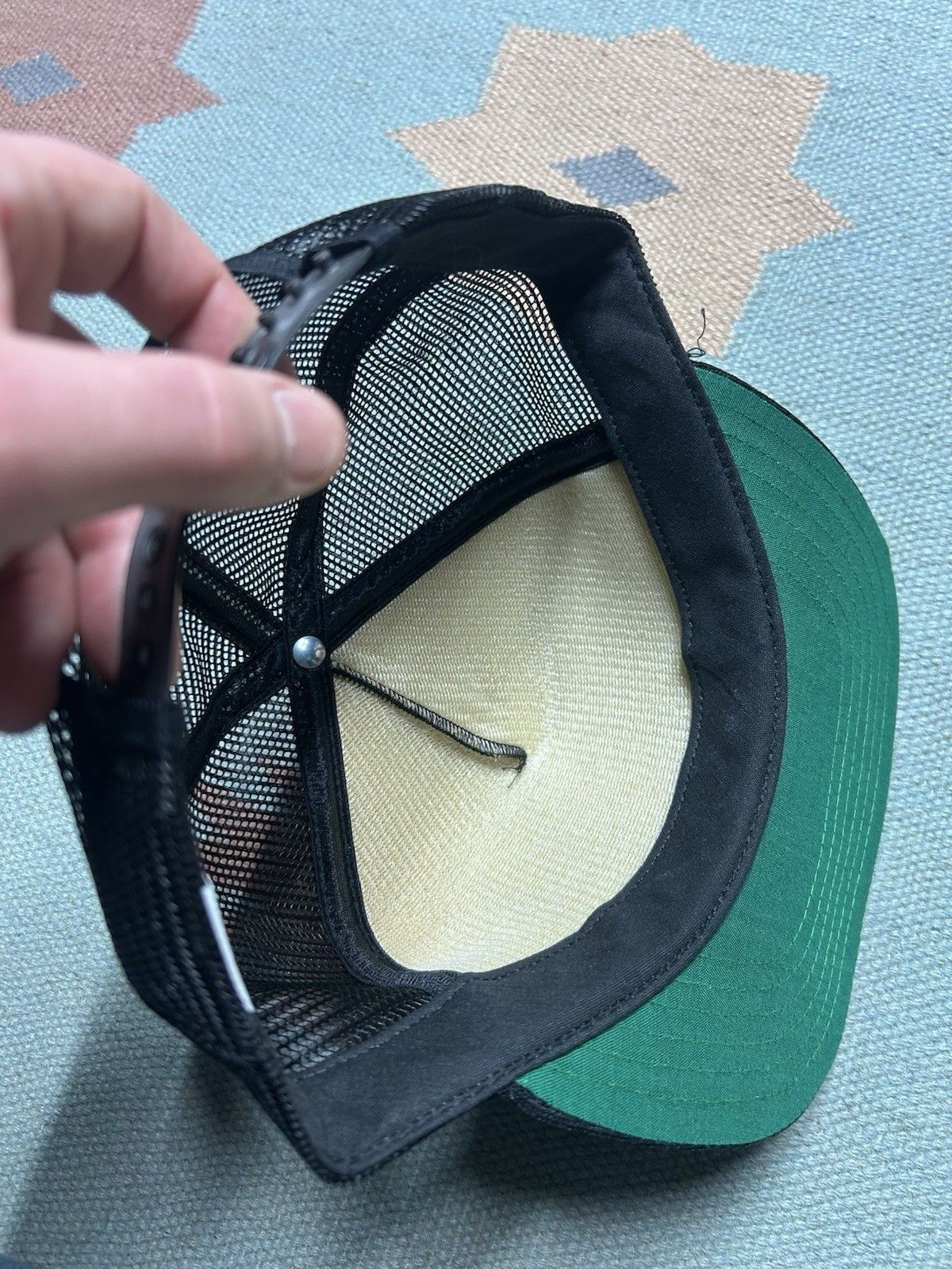 Vintage Vtg trucker hat Flint riggers erectors Michigan new era 80s Size ONE SIZE - 6 Thumbnail