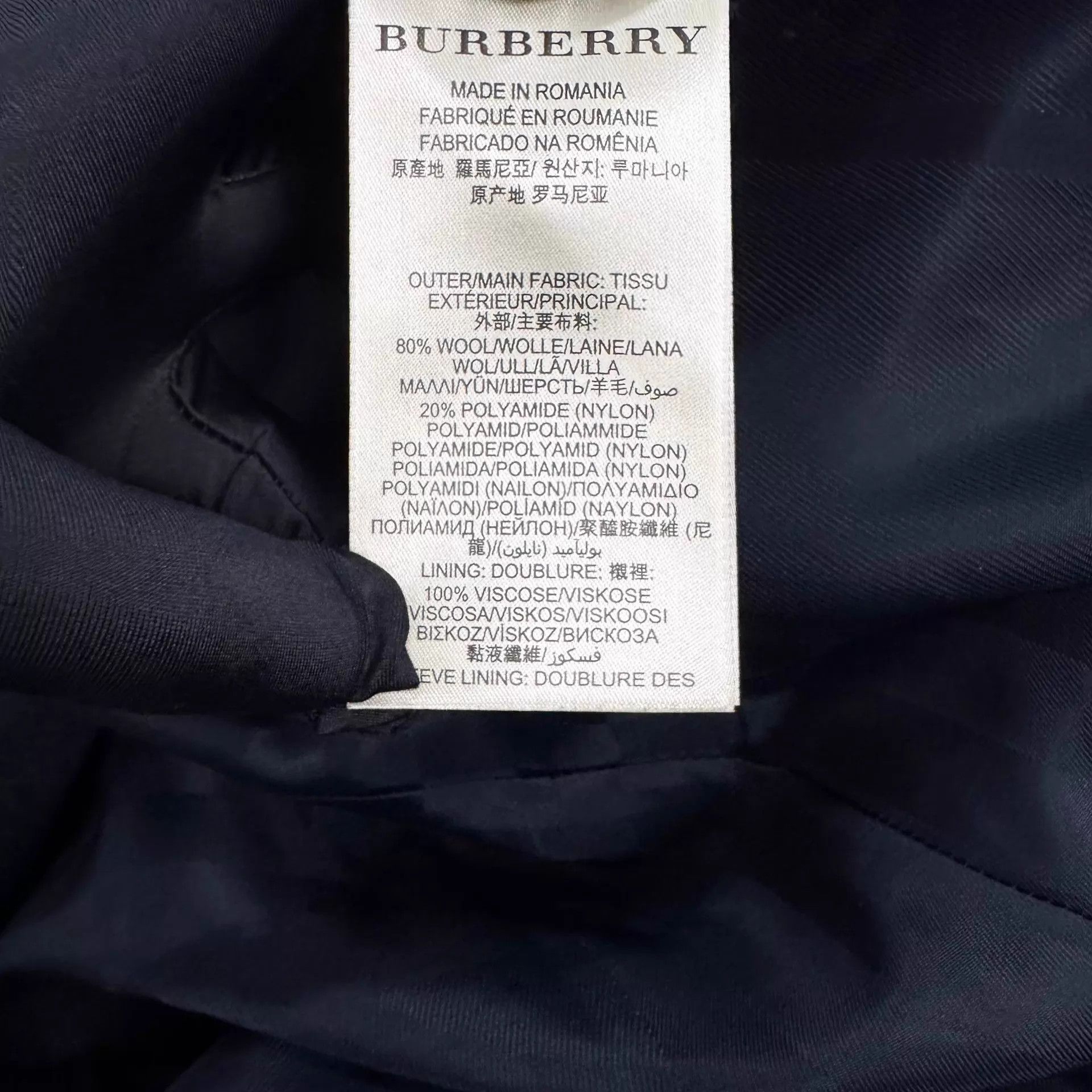 Burberry Burberry Carlson Wool Overcoat Black Unisex 52 New Size US L / EU 52-54 / 3 - 5 Thumbnail