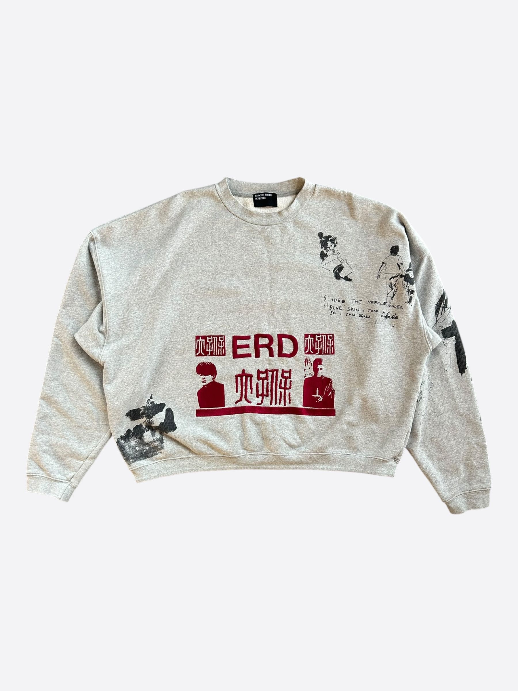 Enfants Riches Deprimes Enfants Riches Deprimes Grey Oceanic Graphic Sweater Size US XXL / EU 58 / 5 - 1 Thumbnail