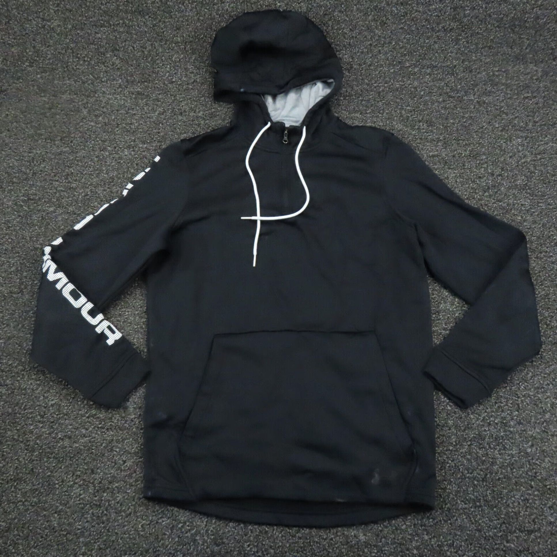 Under Armour ColdGear Gym Loose Fit Long Sleeve Black Hoodie for Adult Men in Small Size Grailed