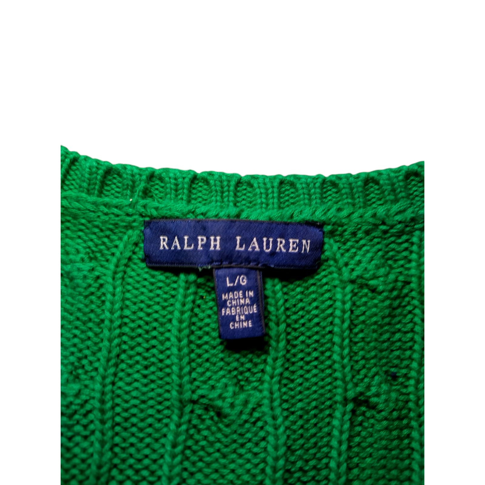 Ralph Lauren Ralph Lauren Sweater Women's Sz Lg Long Sleeve Cable Knit Size L / US 10 / IT 46 - 12 Thumbnail
