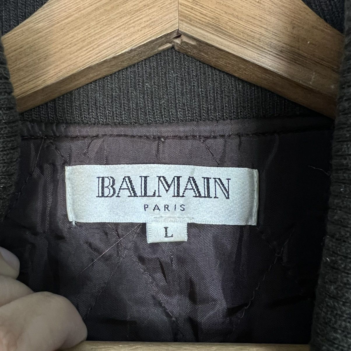 Balmain Vintage BALMAIN Herringbone Pattern Casual Jacket #4057-C184 Size US L / EU 52-54 / 3 - 14 Thumbnail
