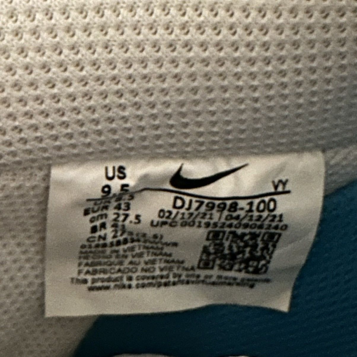 Nike Air Force 1 Space Jam Size US 9.5 / EU 42-43 - 10 Thumbnail