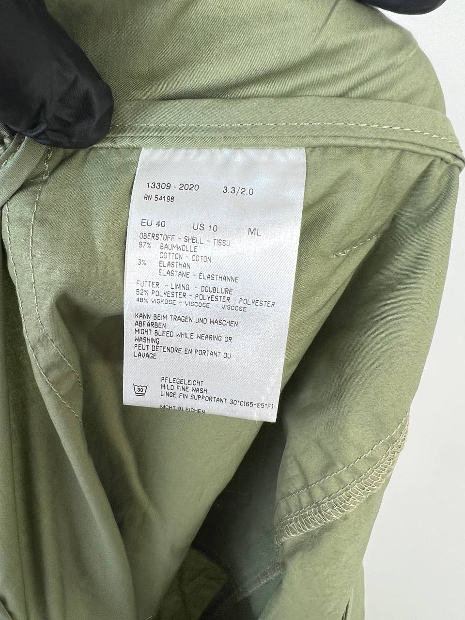 Bogner BOGNER Skirt Size 40 US 10 M Green Cotton Zip Front Size 32" / US 10 / IT 46 - 6 Thumbnail