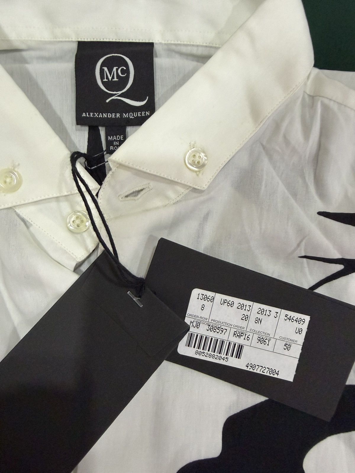 Alexander McQueen BNWT Alexander McQueen Swallow Print Shirt Size US M / EU 48-50 / 2 - 5 Thumbnail