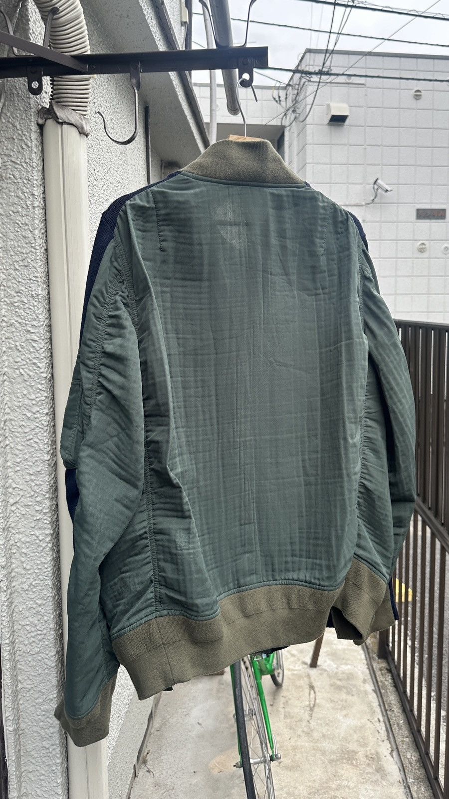 Sacai *final price* sacai multifabric knit ma1 bomber Size US XL / EU 56 / 4 - 2 Thumbnail