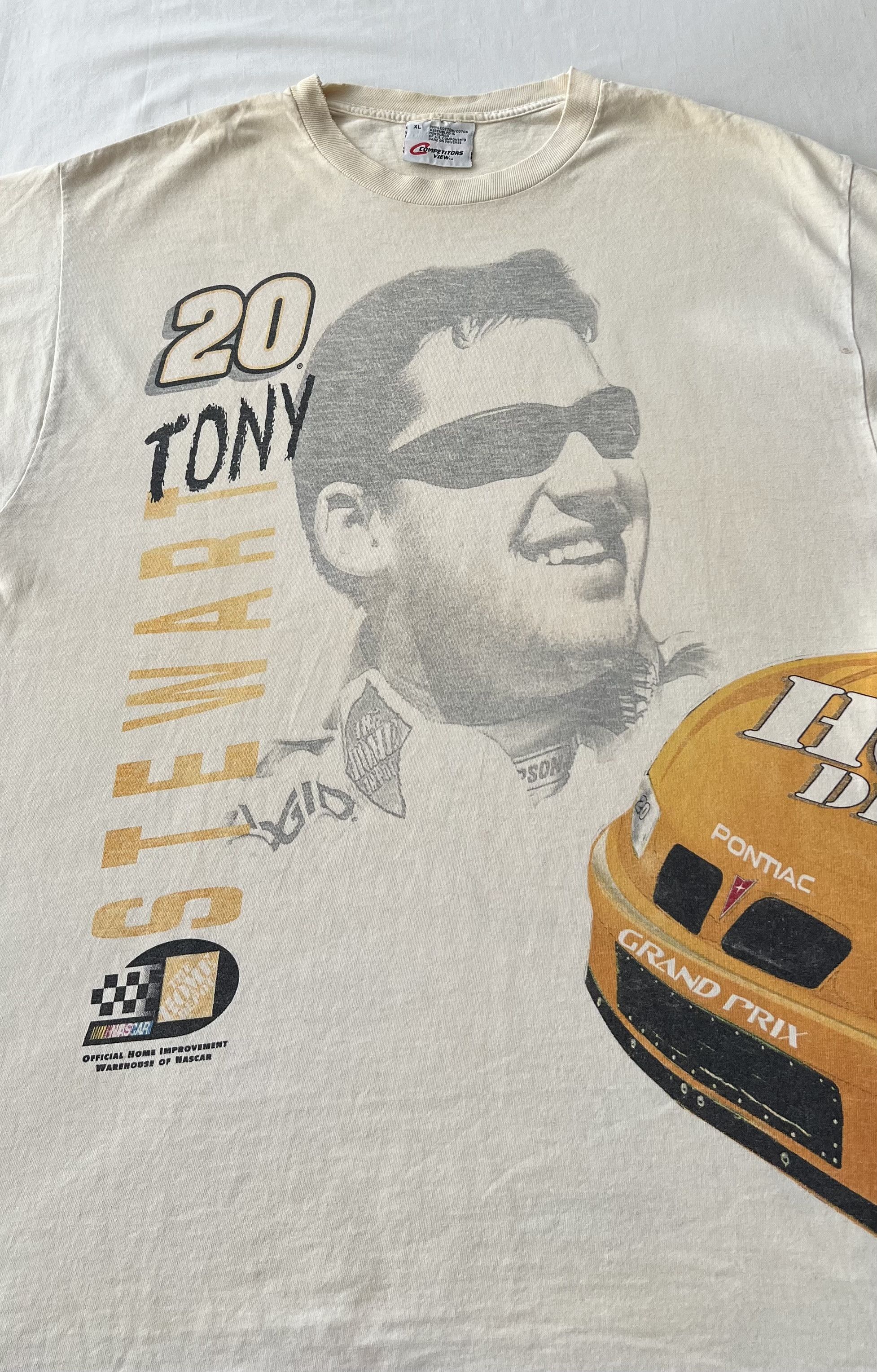 NASCAR Vintage 2000 Tony Stewart Pontiac Grand Prix Nascar T-shirt Size US XL / EU 56 / 4 - 3 Thumbnail
