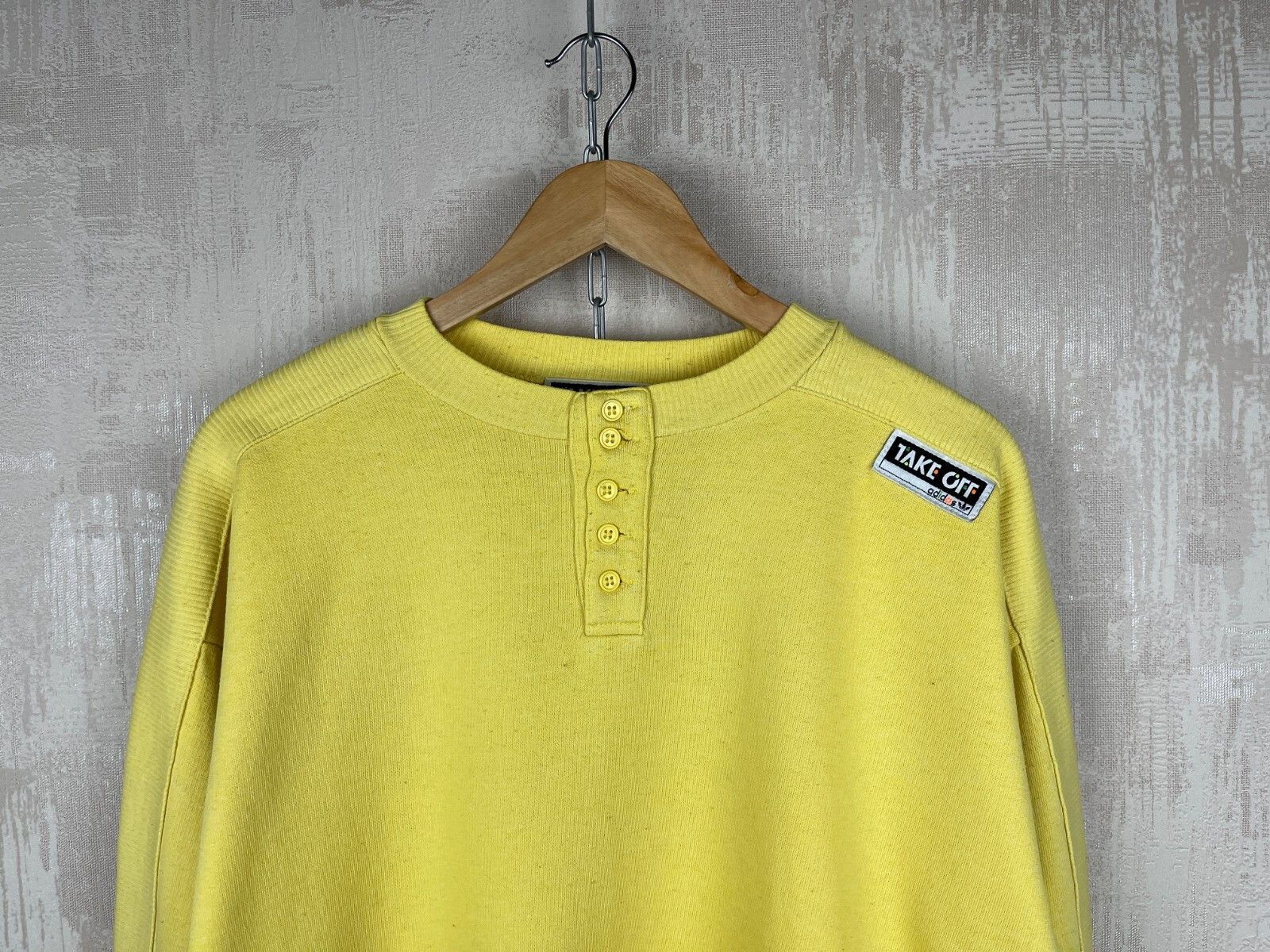 Adidas 90's Adidas TAKE OFF Vintage Henley Sweatshirt Size US XS / EU 42 / 0 - 3 Thumbnail