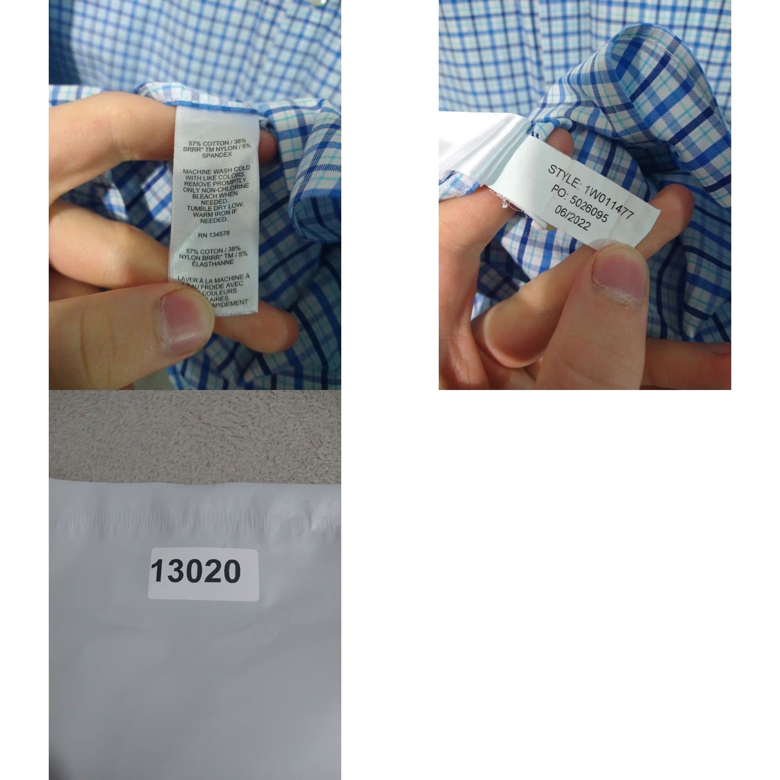 Vineyard Vines Vineyard Vines Shirt Mens XL Blue Plaid On The Go Performance Long Sleeve Button-Up Collared Casual All Seasons Pockets 50in Chest Mens Size US XL / EU 56 / 4 - 8 Thumbnail