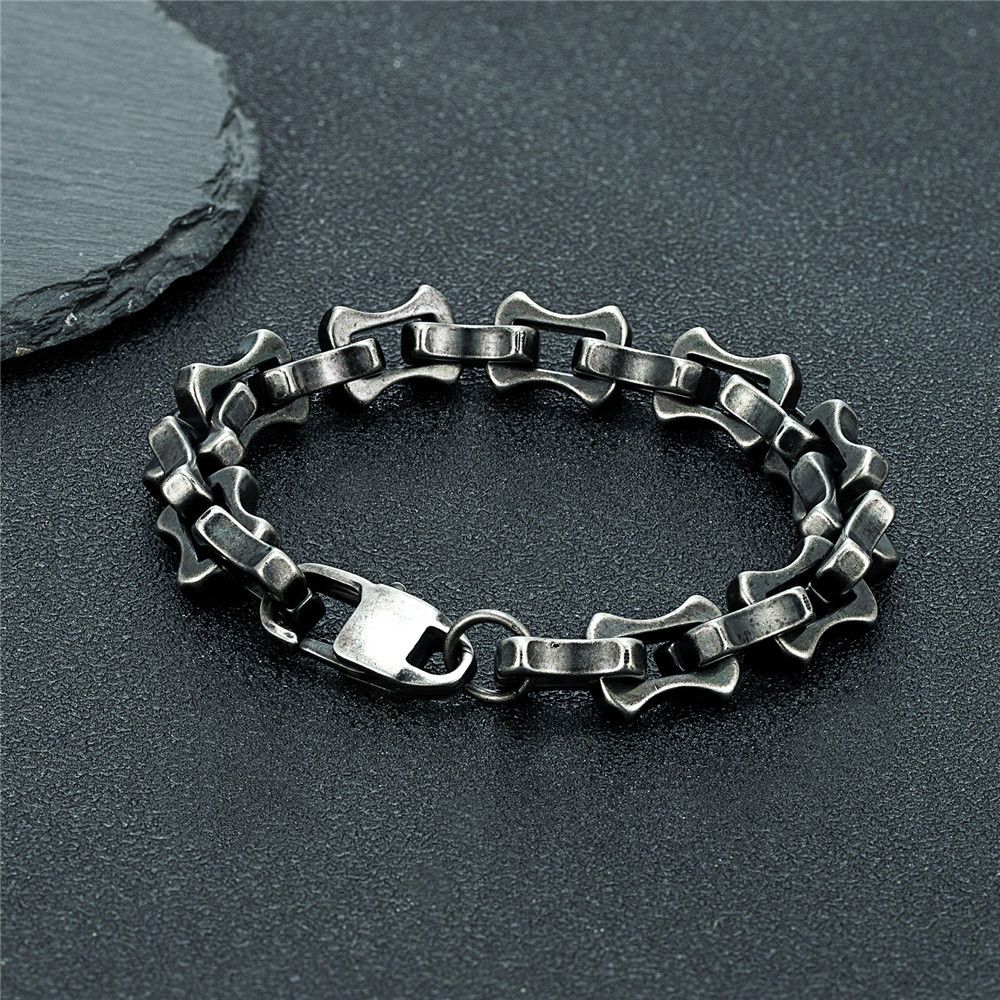 Jewelry × Vintage Vintage Oxidized Black Keel Chain Bracelet Rugged Style Size ONE SIZE - 3 Thumbnail