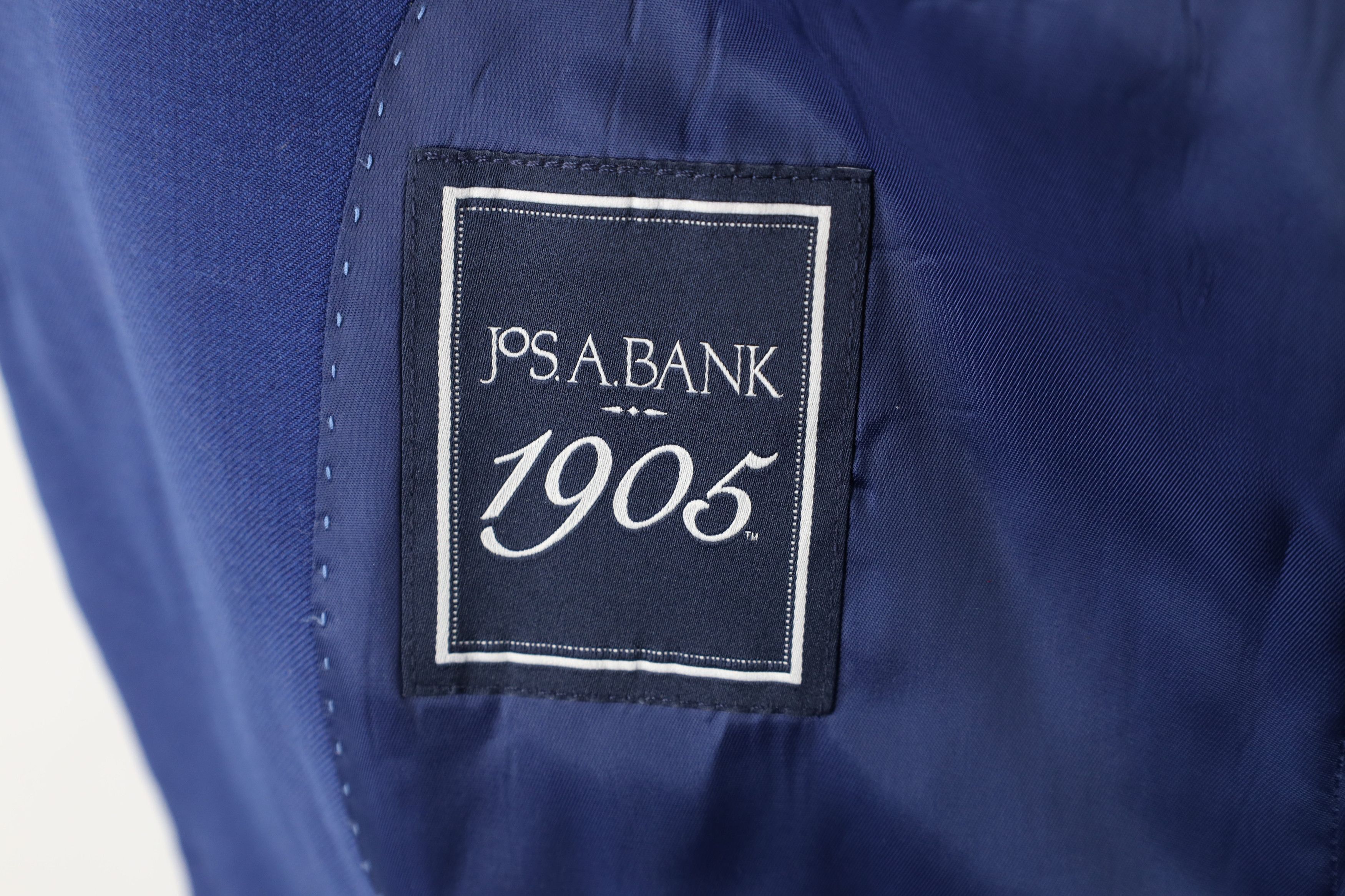 Jos. A. Bank Jos A Bank Wool 2 Button Suit Coat Blazer Jacket Blue Size US XXL / EU 58 / 5 - 11 Thumbnail