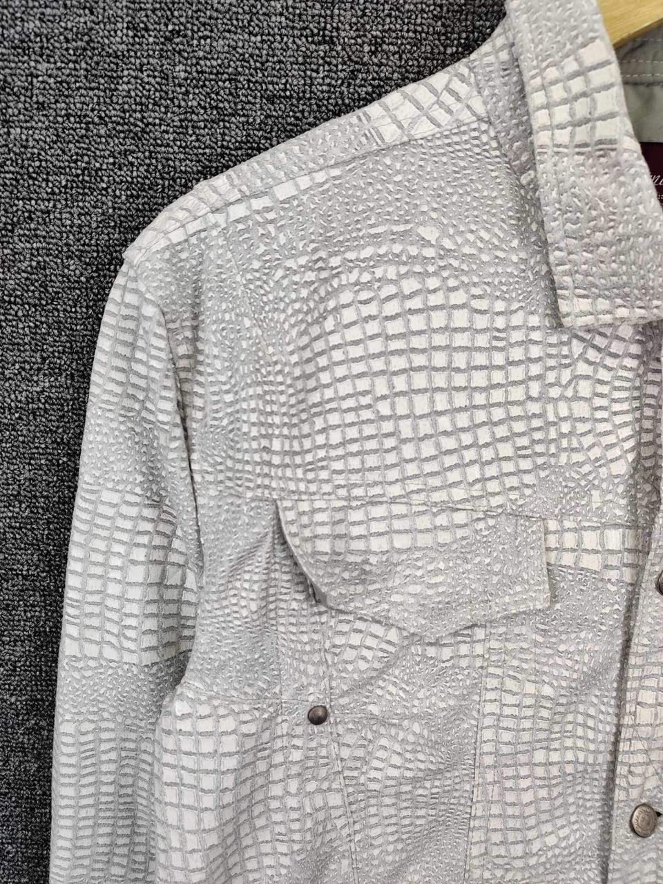 Tornado Mart Vintage Tornado Mart Crocodile Texture Overshirt Jacket Size US M / EU 48-50 / 2 - 6 Thumbnail