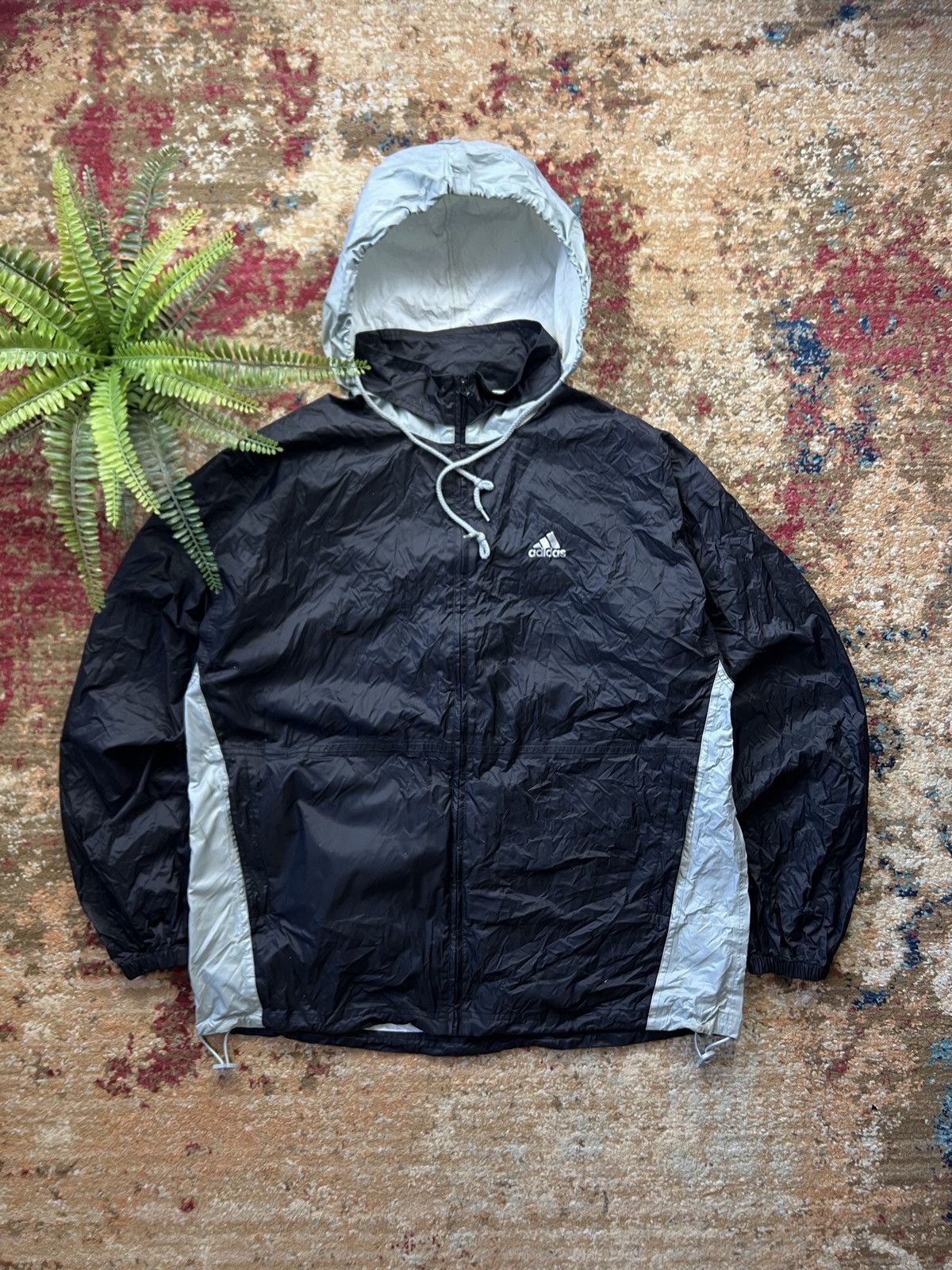 Adidas × Vintage 90’s ADIDAS RETRO BIG BACK CENTRAL LOGO Y2K TRACK JACKET Size US M / EU 48-50 / 2 - 1 Thumbnail