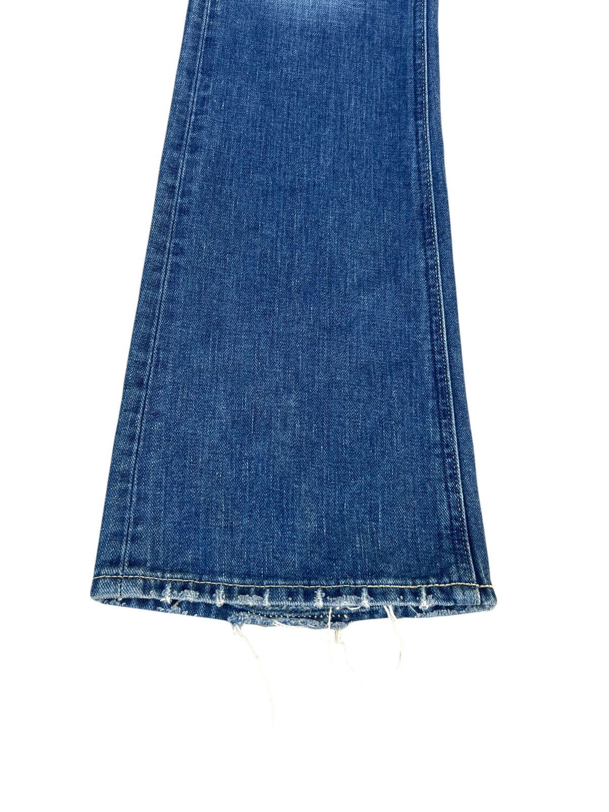 Lee Distressed Mud Denim Lee Riders Limited Edition Flare Jeans Size US 31 - 10 Thumbnail