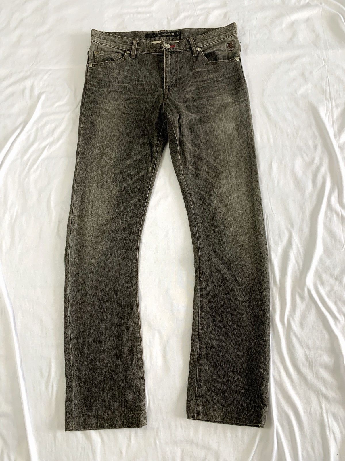 Vintage Black denim jeans schlussel Size US 31 - 2 Thumbnail