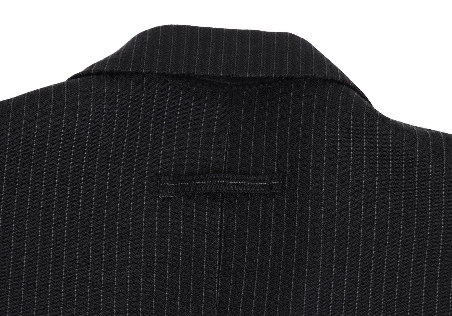 Jean Paul Gaultier Wool Stripe Double Breasted Jacket in Dark Navy 44M Size US S / EU 44-46 / 1 - 16 Thumbnail