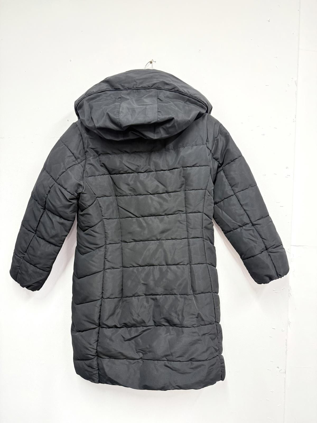 NEXT Next Petite Black Hooded Puffer Coat Size M / US 6-8 / IT 42-44 - 2 Thumbnail