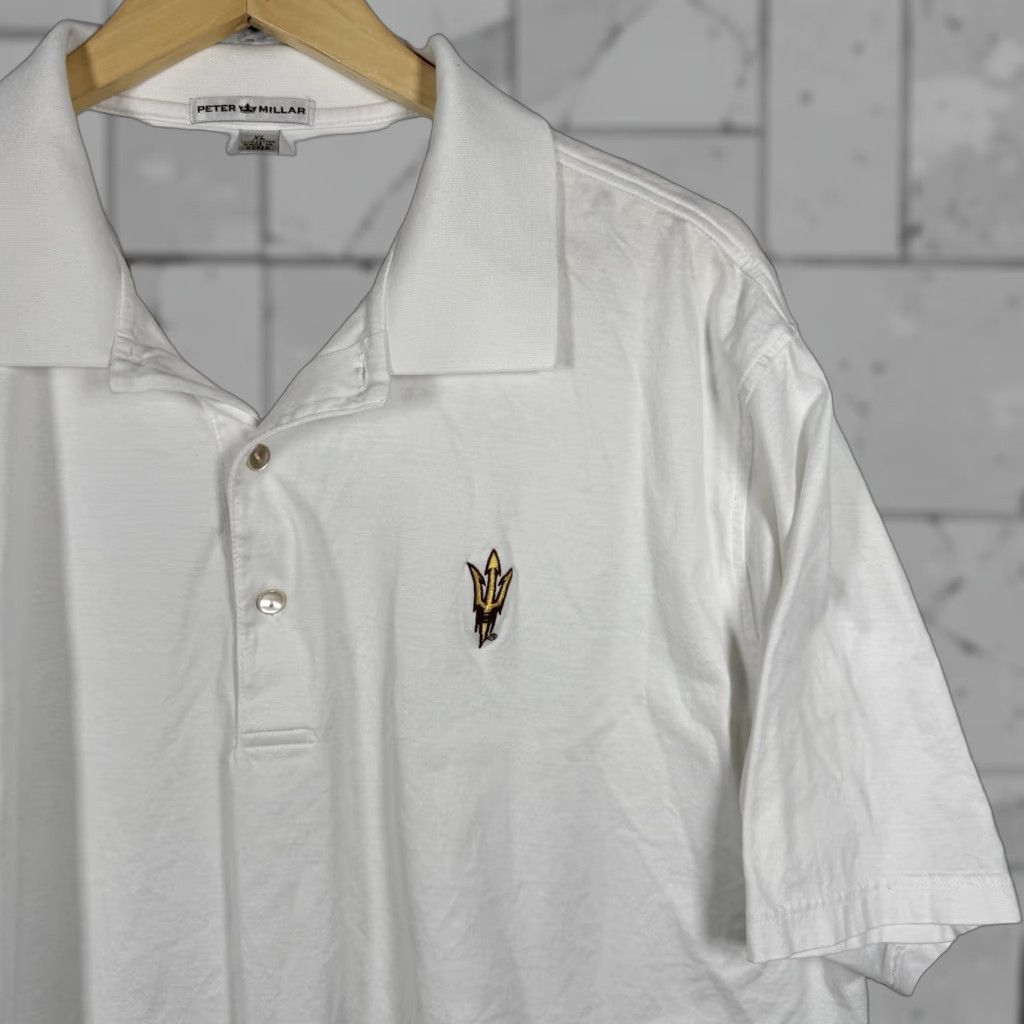 Peter Millar Peter Millar Polo Shirt Mens XL White Sun Devils Size US XL / EU 56 / 4 - 1 Thumbnail