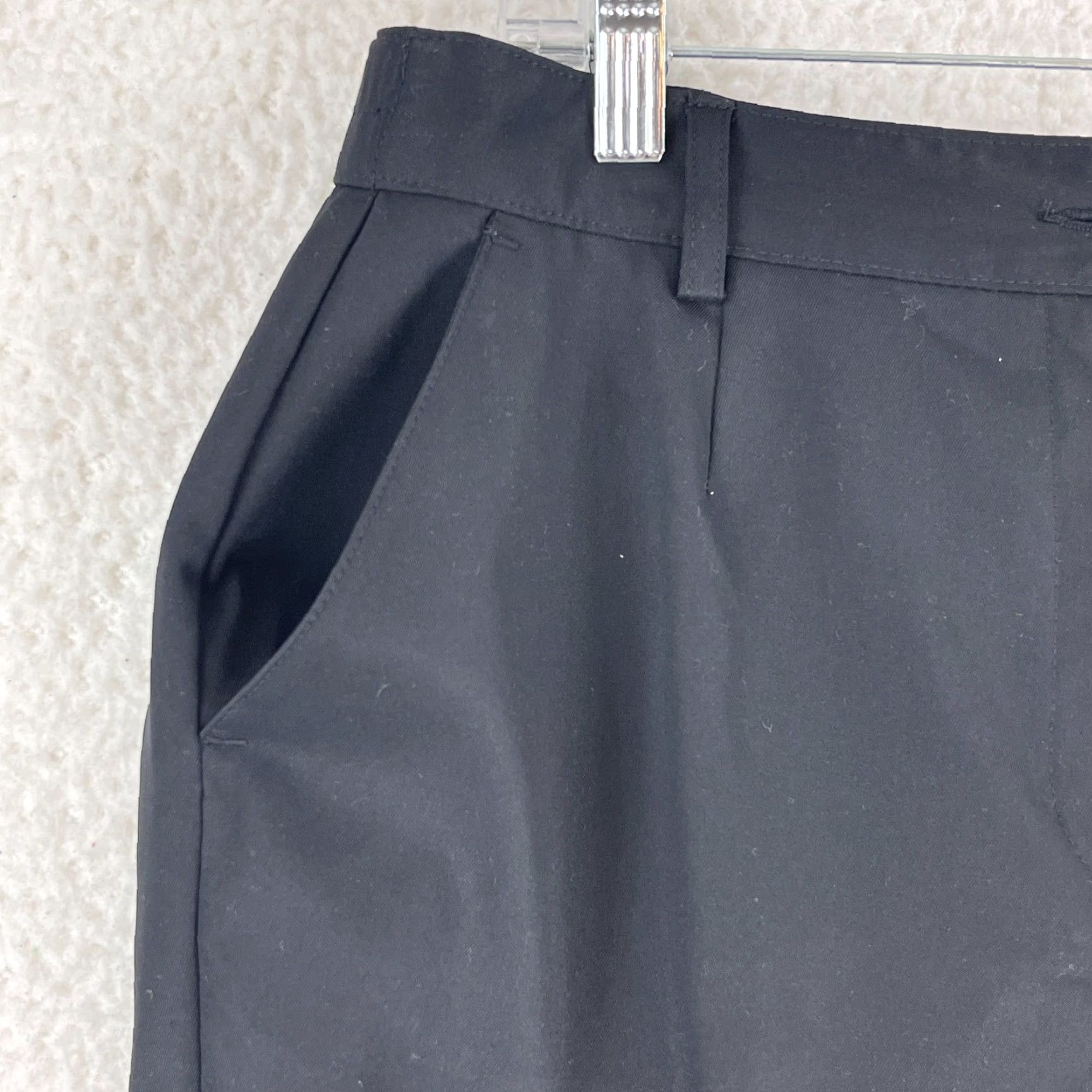 Talbots Talbots Black Mid-Rise Tapered Straight Leg Dress Pants Womens Size 10P Size 32" / US 10 / IT 46 - 4 Thumbnail
