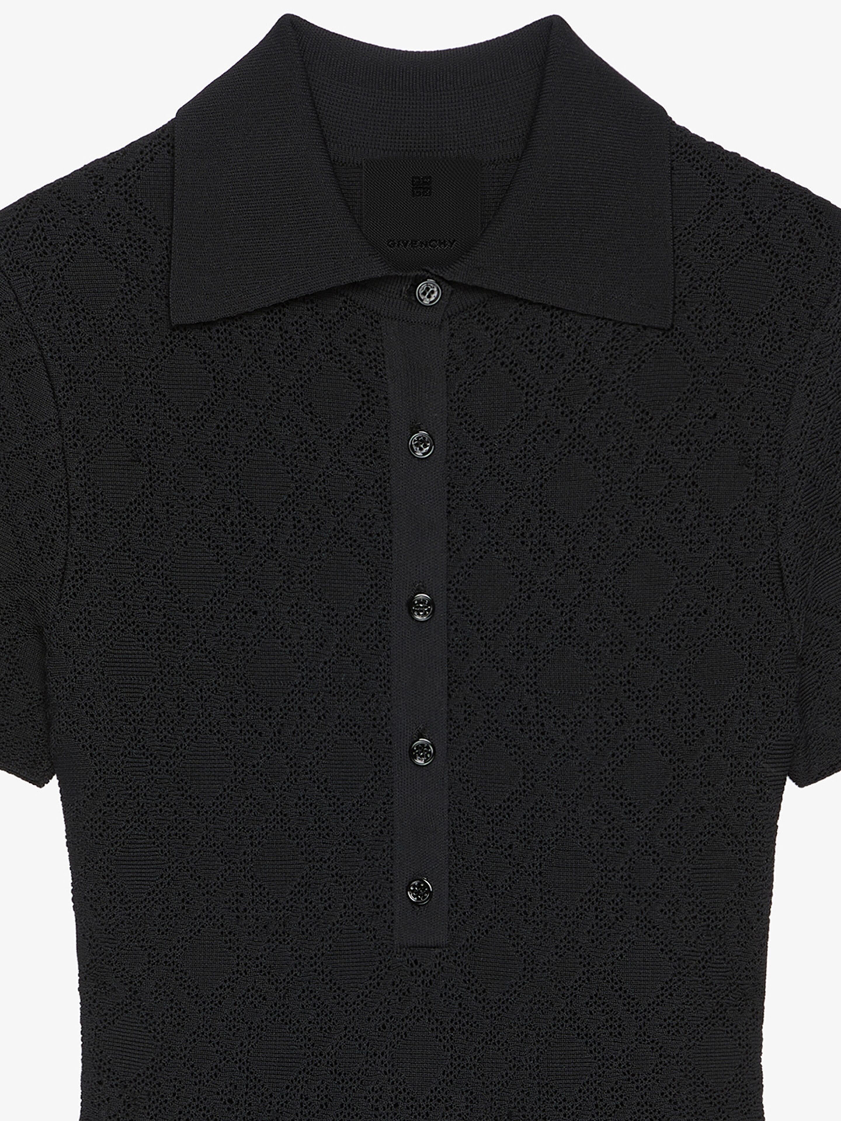 Givenchy o1srvl11e1225 Polo Dress in Monogram in Black Size XS / US 0-2 / IT 36-38 - 4 Thumbnail