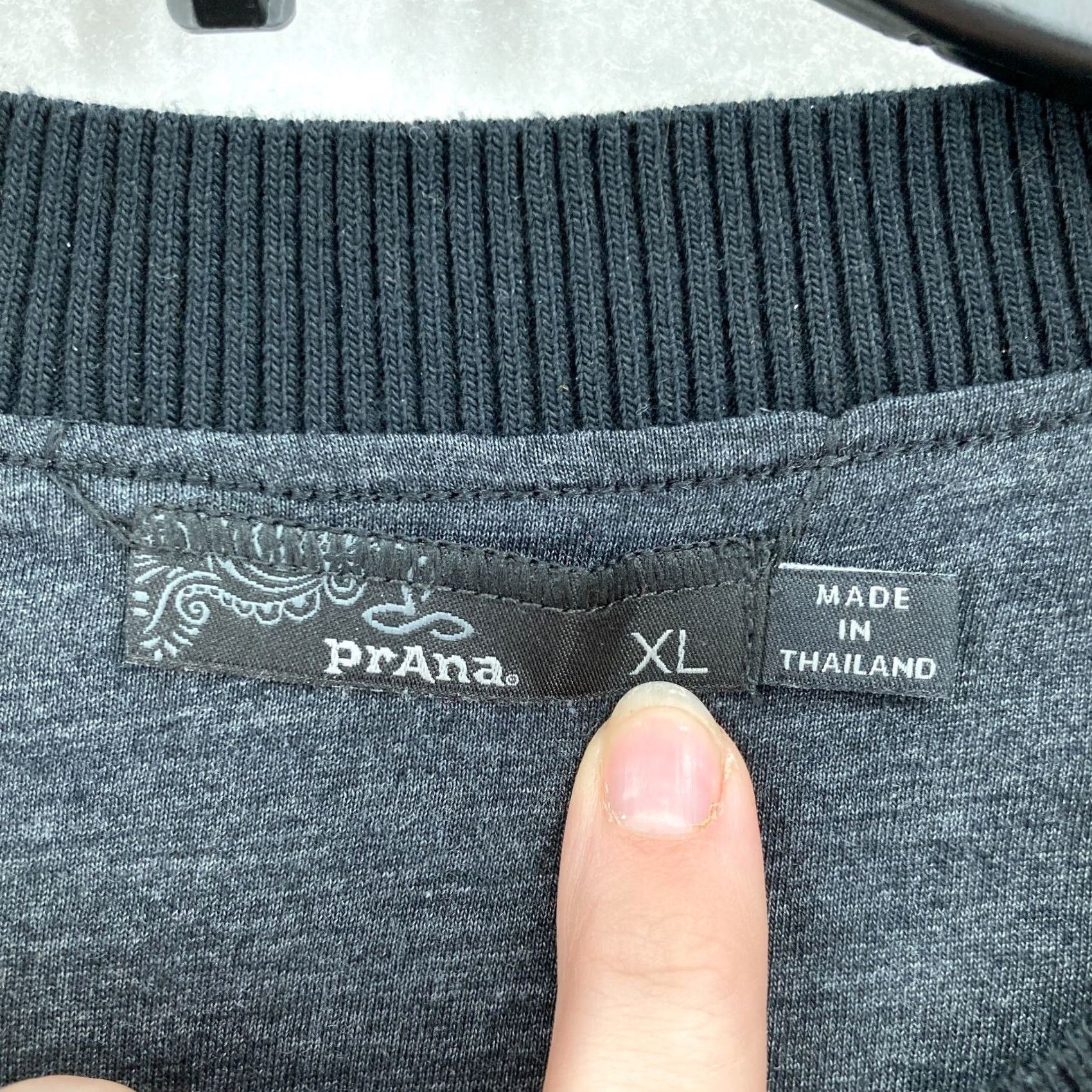 Prana prAna Polar Escape Fleece Sweatshirt Women XL Black Speckled Outdoor Cozy Sweatshirt Size XL / US 12-14 / IT 48-50 - 4 Thumbnail