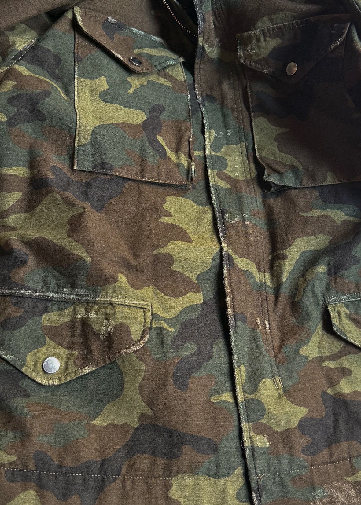 Amiri Amiri Green Camo M65 Utility Field Jacket Size US XL / EU 56 / 4 - 4 Thumbnail