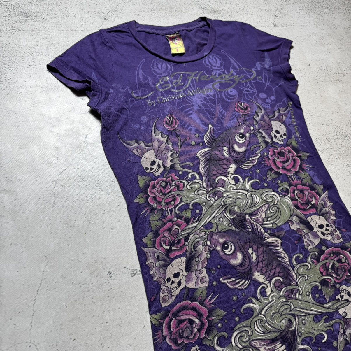 Ed Hardy vintage y2k ed hardy t shirt big logo skeletons logo Size S / US 4 / IT 40 - 2 Thumbnail