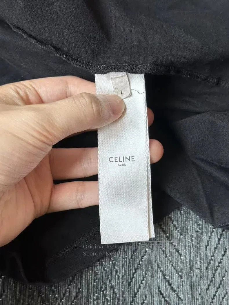 Celine Celine Black Letter Short Sleeve T. Size US L / EU 52-54 / 3 - 4 Thumbnail