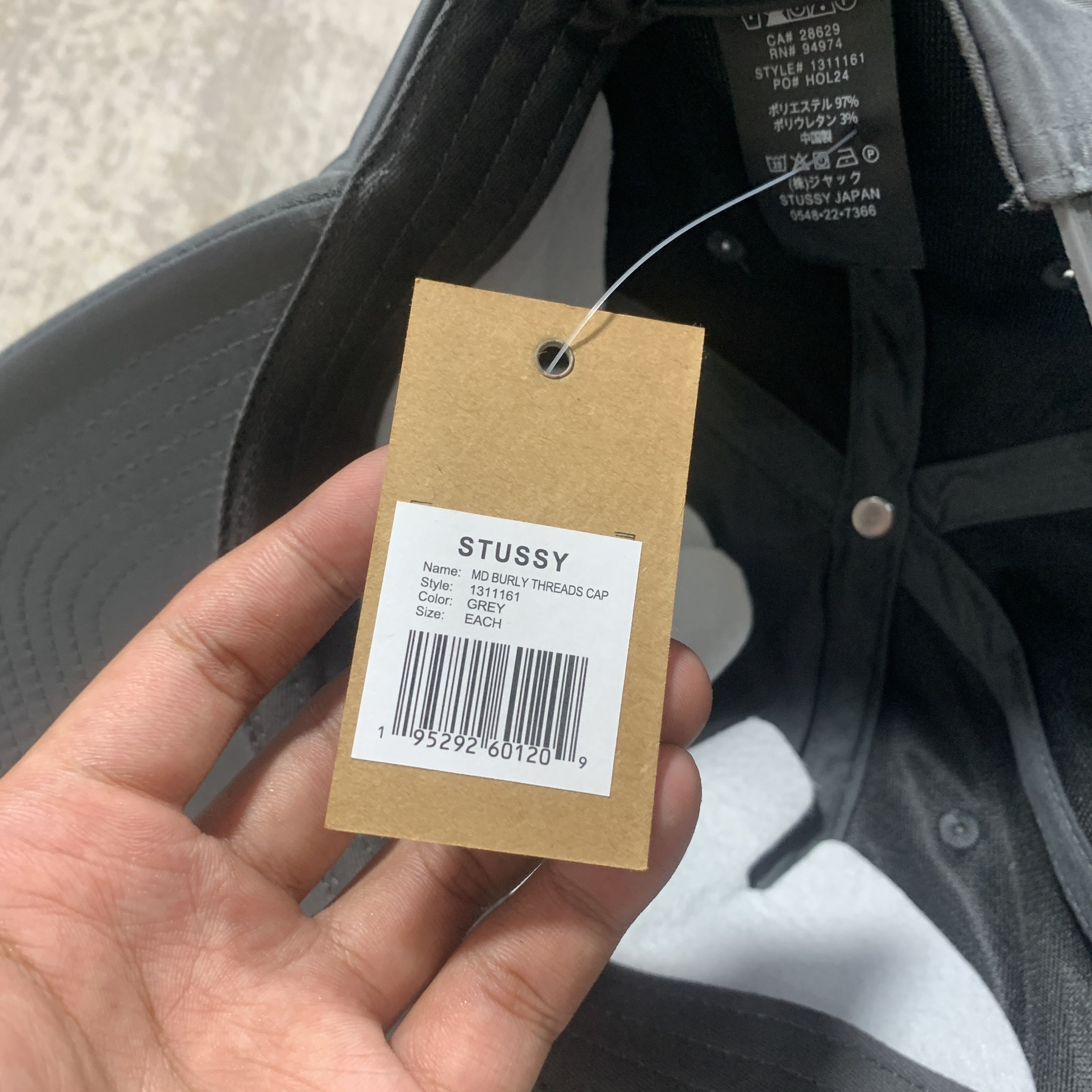 Other STUSSY BURLY THREADS CAP GREY Size ONE SIZE - 3 Thumbnail