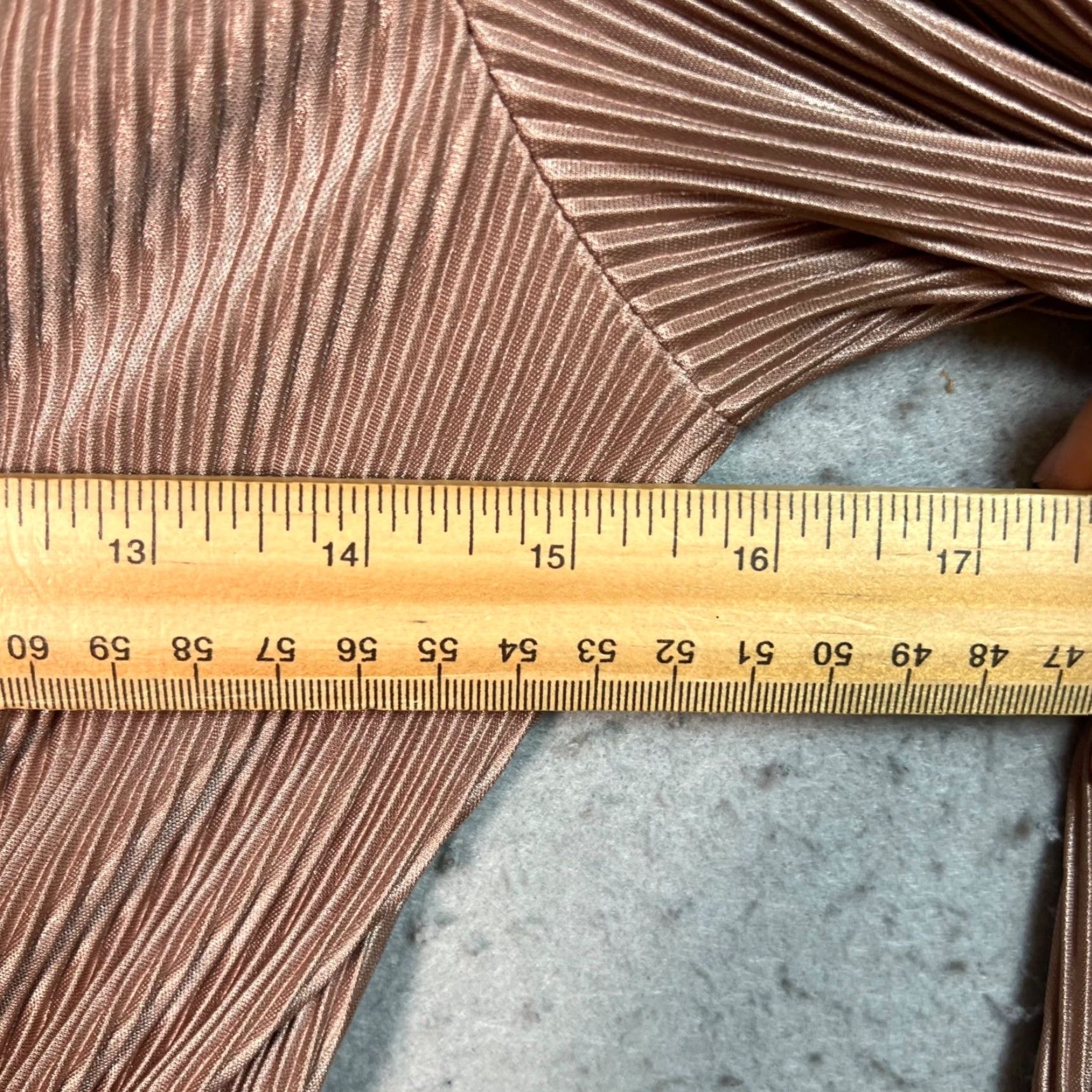 Zara Zara Blouse Shirt Womens Small Brown V-Neck Long Sleeve Pleated Wrap Metallic Size S / US 4 / IT 40 - 5 Thumbnail