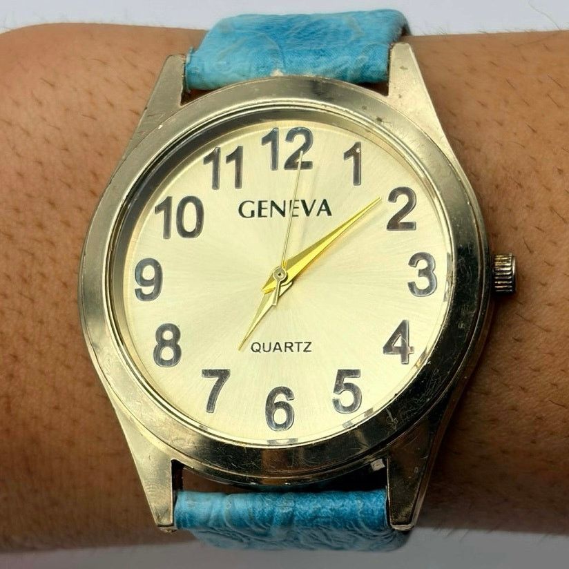 Geneva Blue & Gold Geneva Men’s Watch Size ONE SIZE - 1 Thumbnail