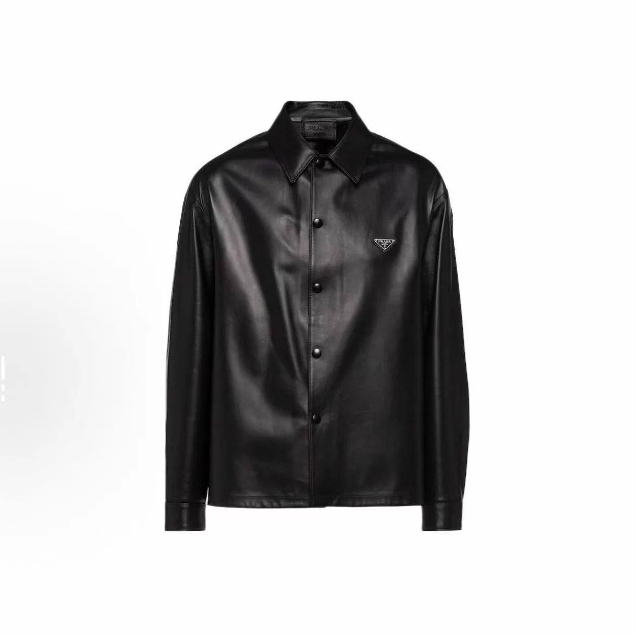 Prada Prada Triangle Metal Logo Sheepskin Jacket Men's 50 Size US M / EU 48-50 / 2 - 1 Thumbnail