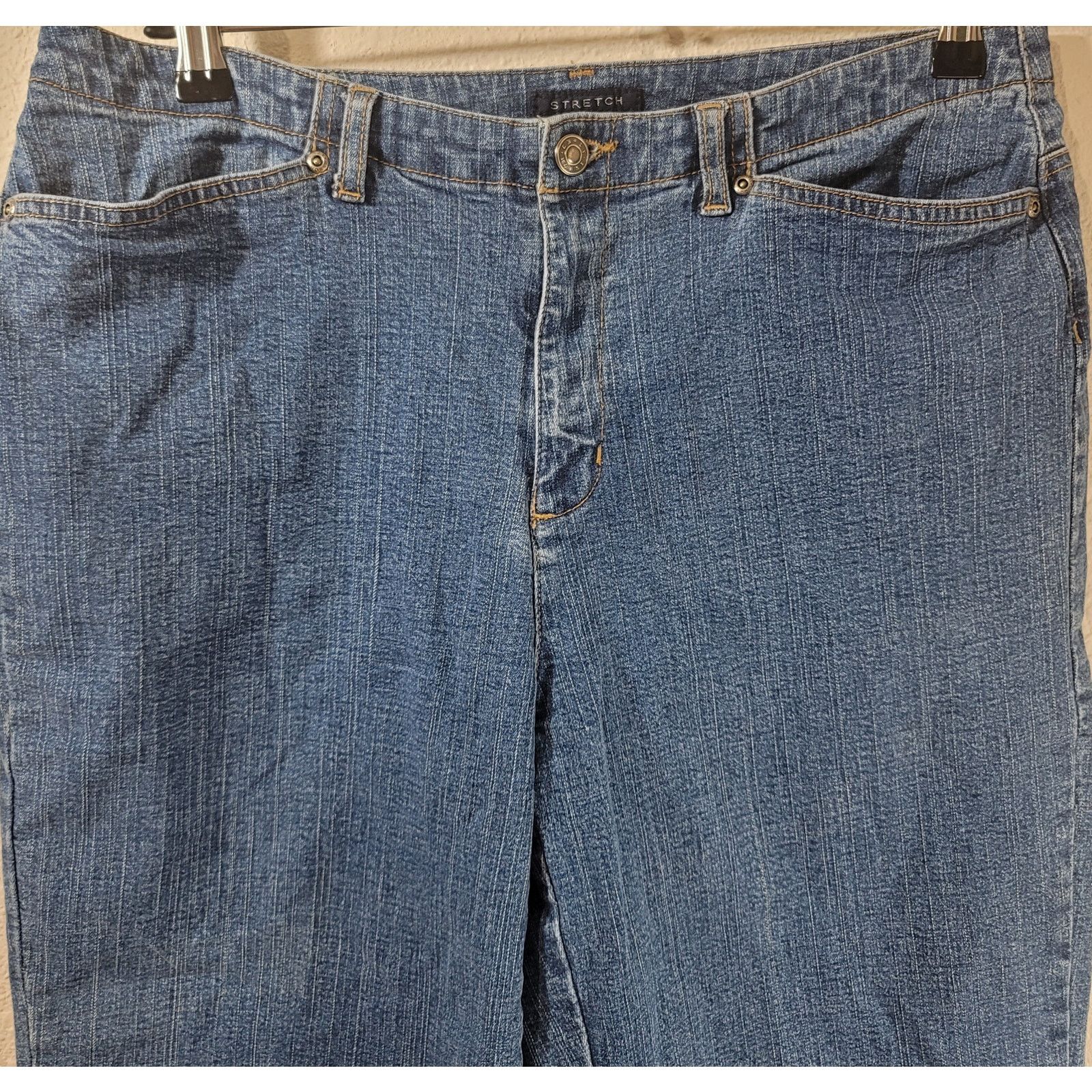 Other Crazy Horse Dark Blue Denim Jeans 14 Short Lightweight Size 36" / US 14 / IT 50 - 5 Thumbnail