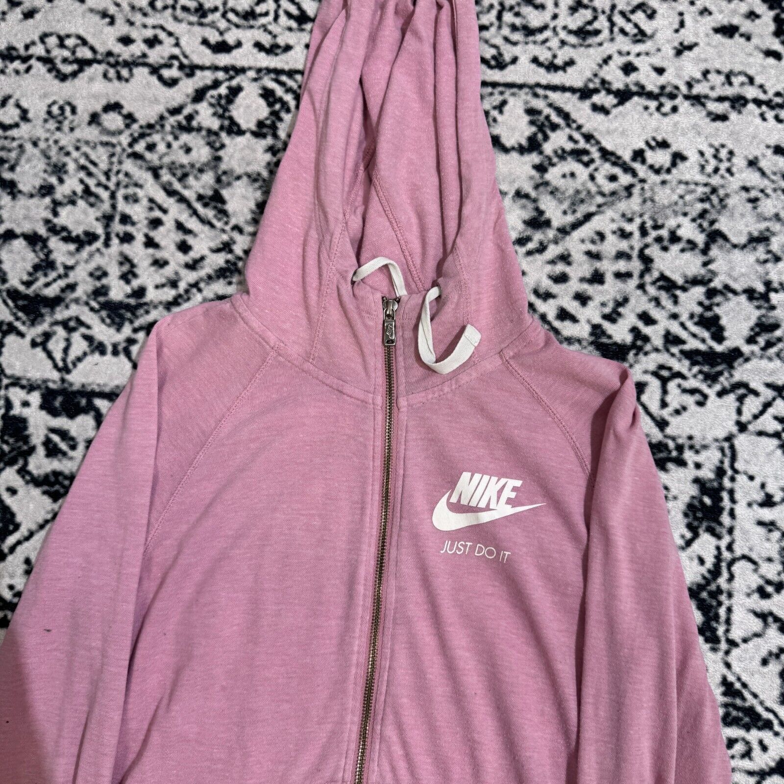 Nike × Vintage Nike Powder Pink Cotton Hoodie Zip Size S Tech Fleece Sport Size US S / EU 44-46 / 1 - 6 Thumbnail