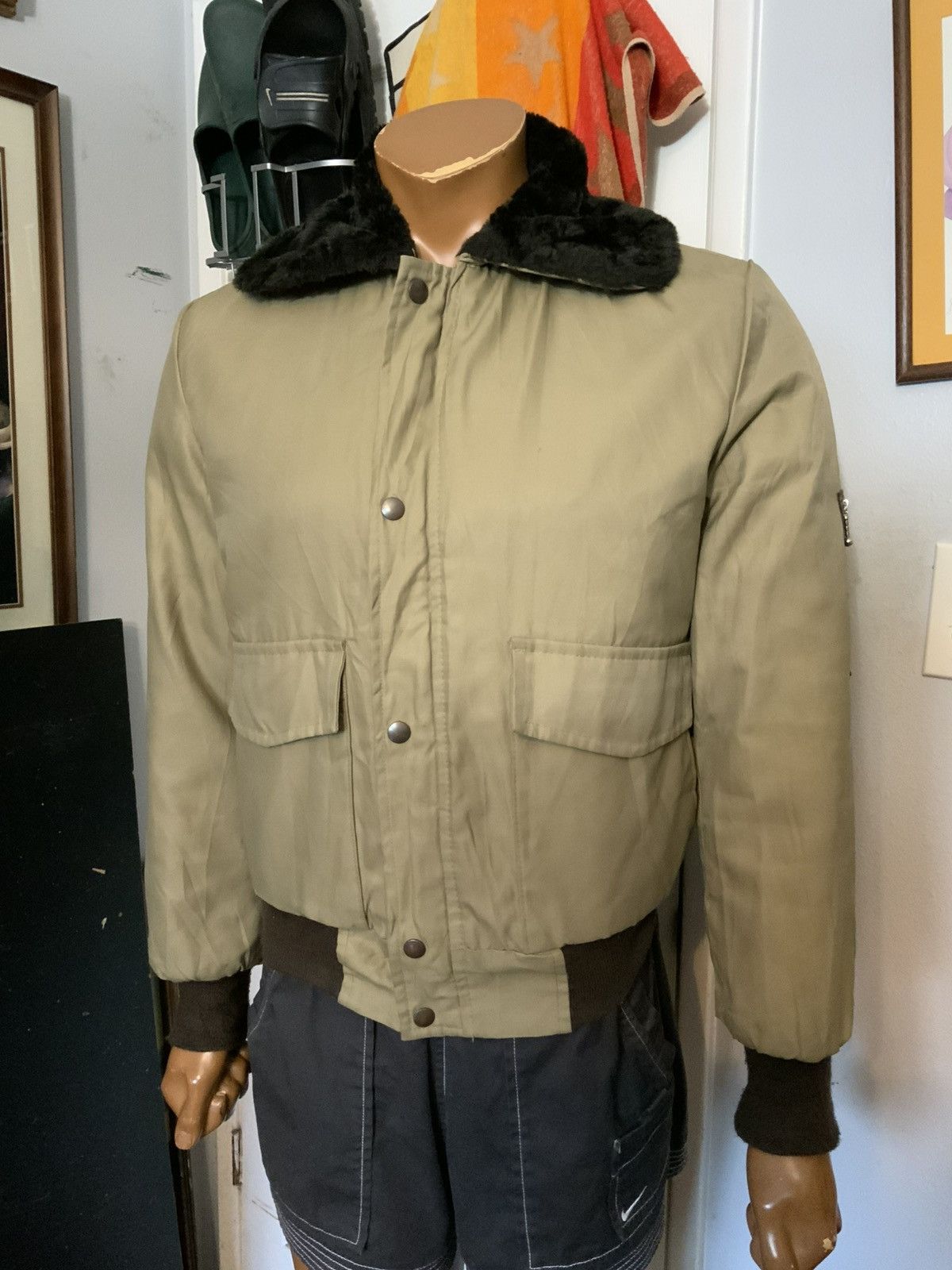 Vintage Vintage 60s 70s Woodwards YKK Sherpa Collar Bomber Jacket Size US S / EU 44-46 / 1 - 10 Thumbnail