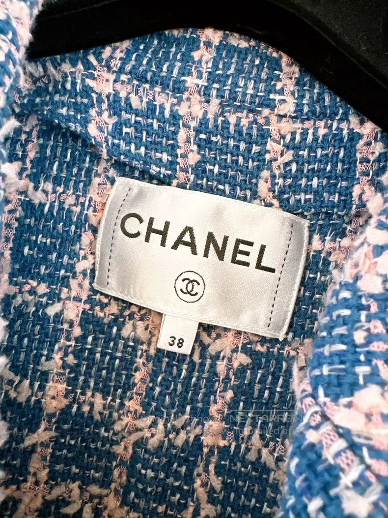 Chanel Chanel 23P Spring and Summer Preview Pink and Blue Plaid T Size XS / US 0-2 / IT 36-38 - 7 Thumbnail