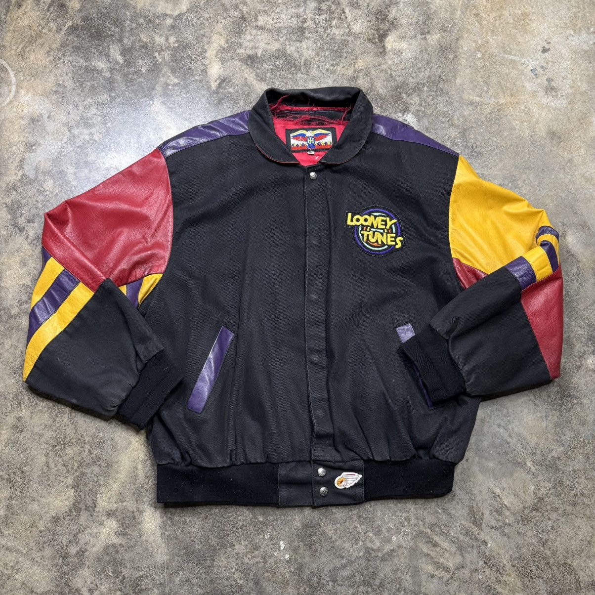 Vintage vintage looney tunes thats all leather jh design jacket Size US XL / EU 56 / 4 - 8 Thumbnail