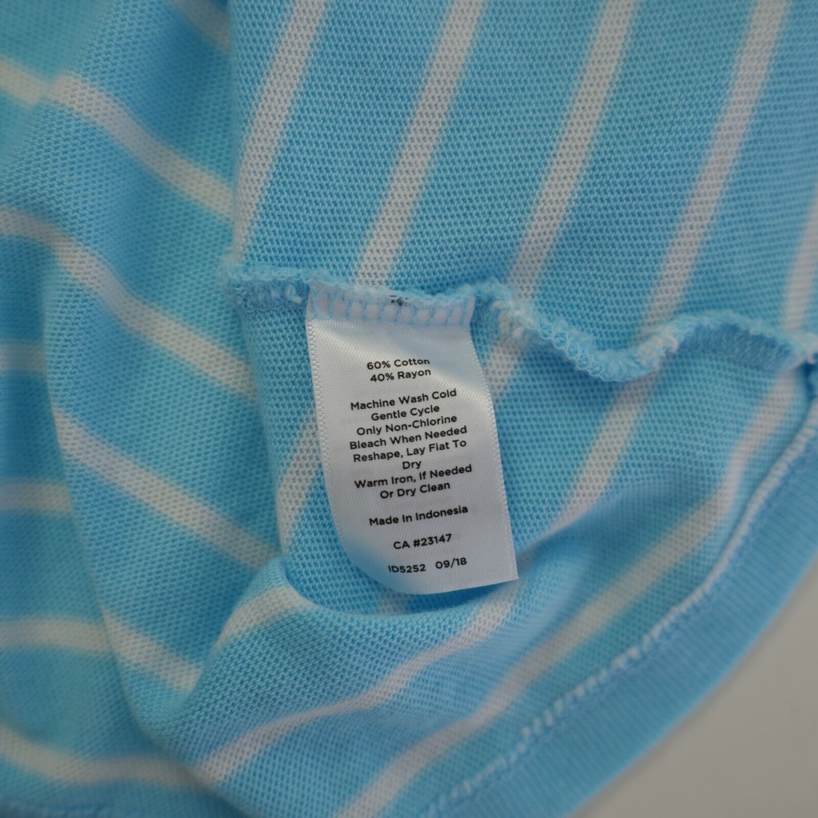 Talbots Talbots Teal Medium Horizontal Striped Scoop Neck Top / Shir Size M / US 6-8 / IT 42-44 - 5 Thumbnail