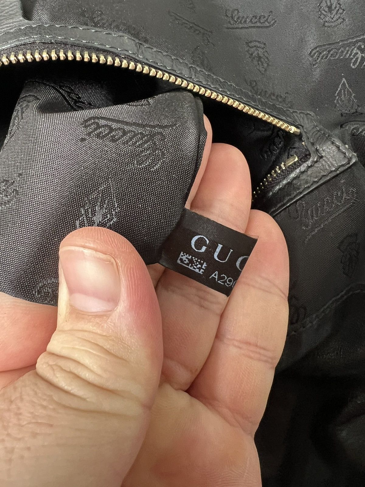 Gucci GUCCI Hysteria Pleated Black Patent Leather Shoulder Bag Size ONE SIZE - 21 Thumbnail