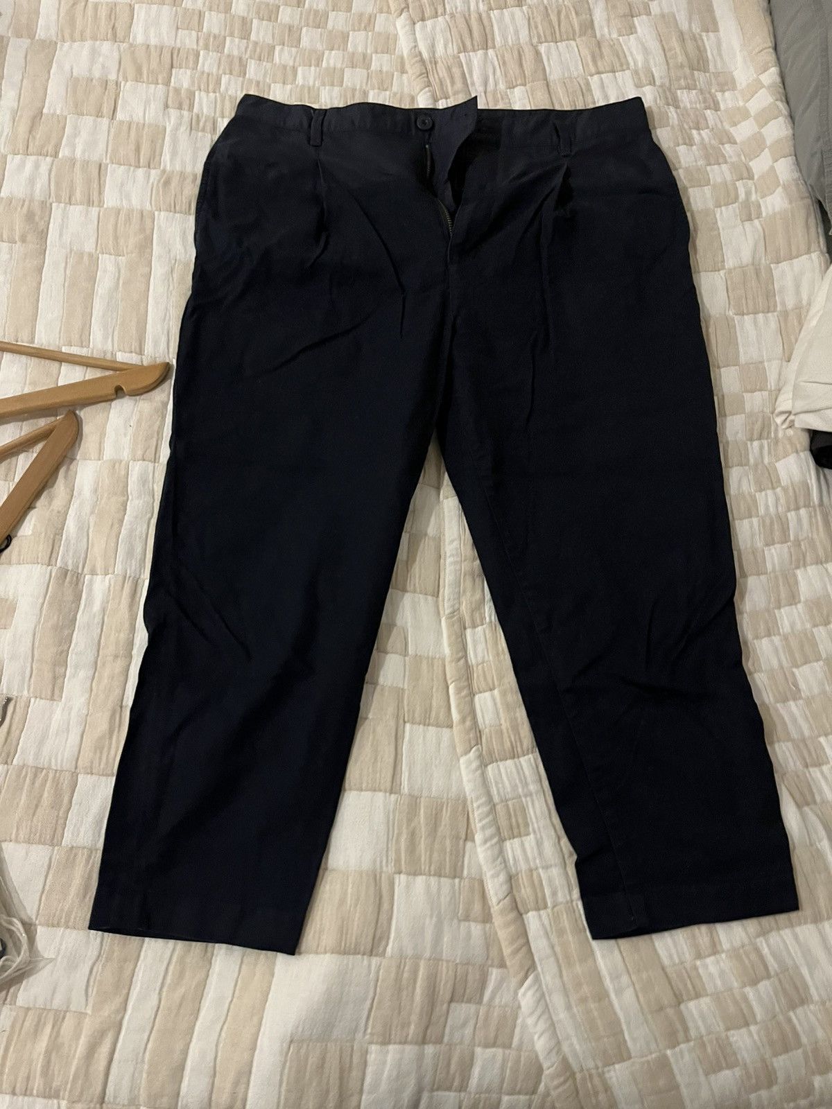 Helmut Lang Helmut Lang Black Straight Leg Pants Black Size US 34 / EU 50 - 1 Thumbnail