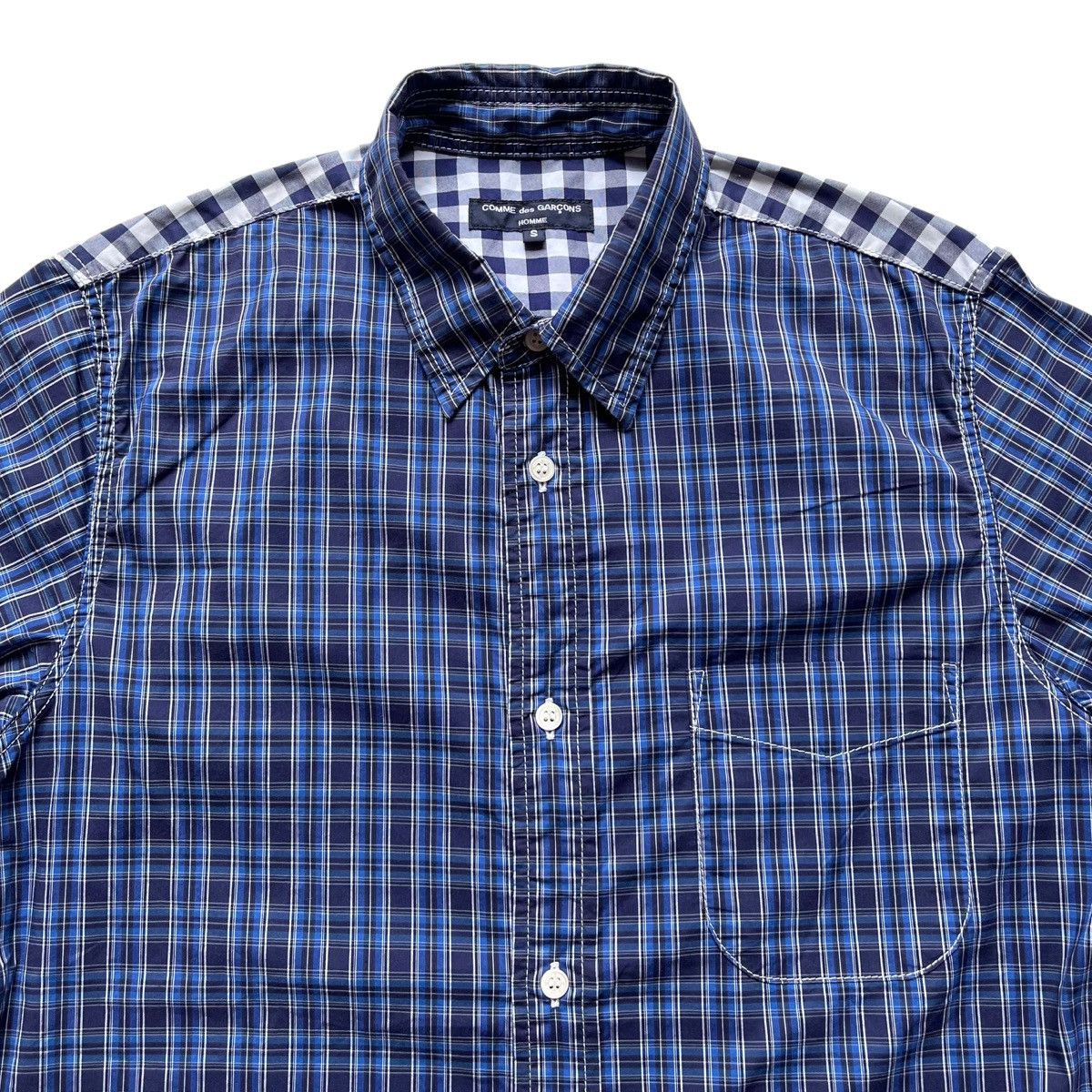 Comme des Garcons × Comme des Garcons Homme × Junya Watanabe SS17 Comme des Garcons Homme Blue Plaid Shirt Size US S / EU 44-46 / 1 - 2 Thumbnail