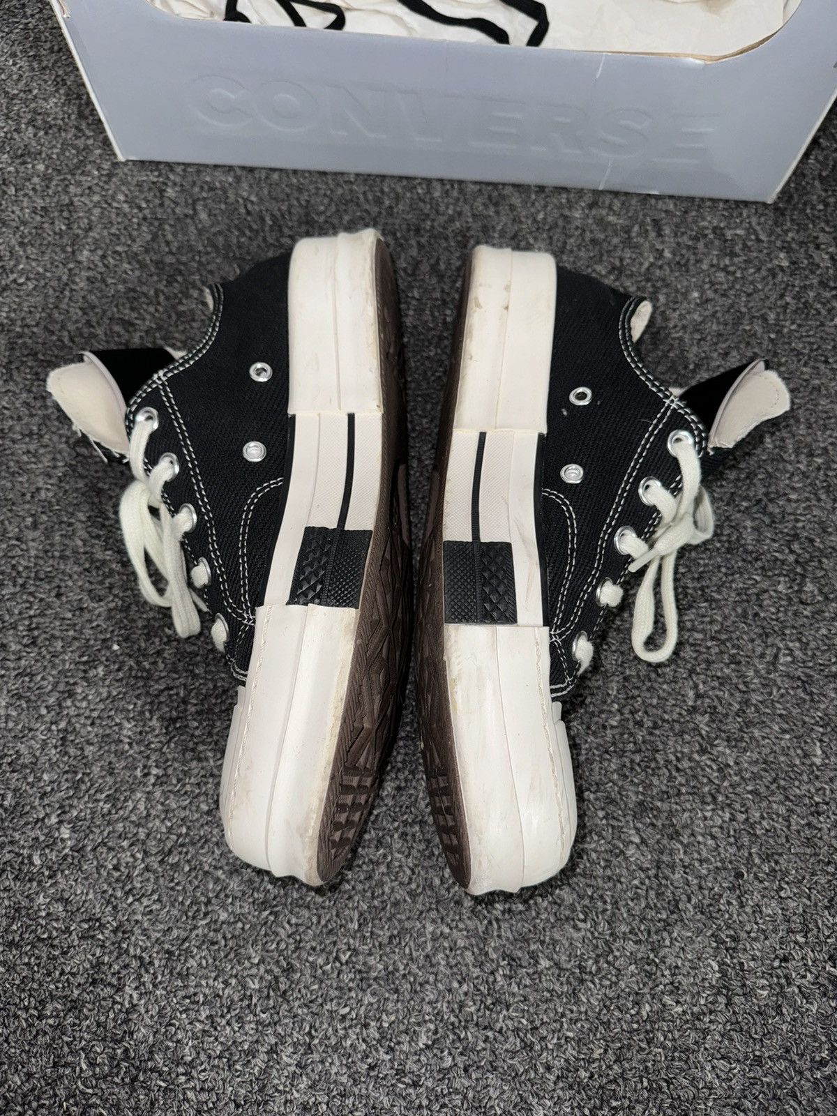 Converse × Rick Owens Rick Owens x DRKSHDW DRKSTAR Chuck 70 Low 'Black' Size US 6 / EU 39 - 2 Thumbnail
