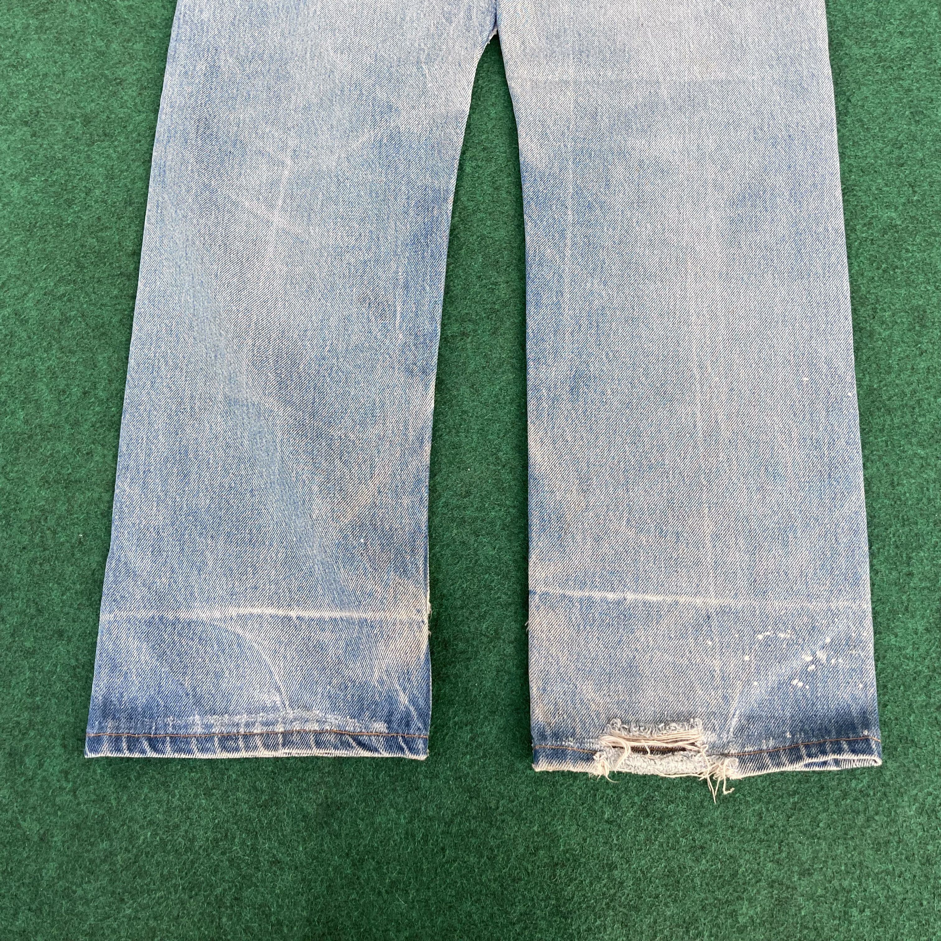 Levi's × Vintage Vtg Levis 501 Ripped Sz 30 Stains Faded Jeans Size US 30 / EU 46 - 7 Thumbnail