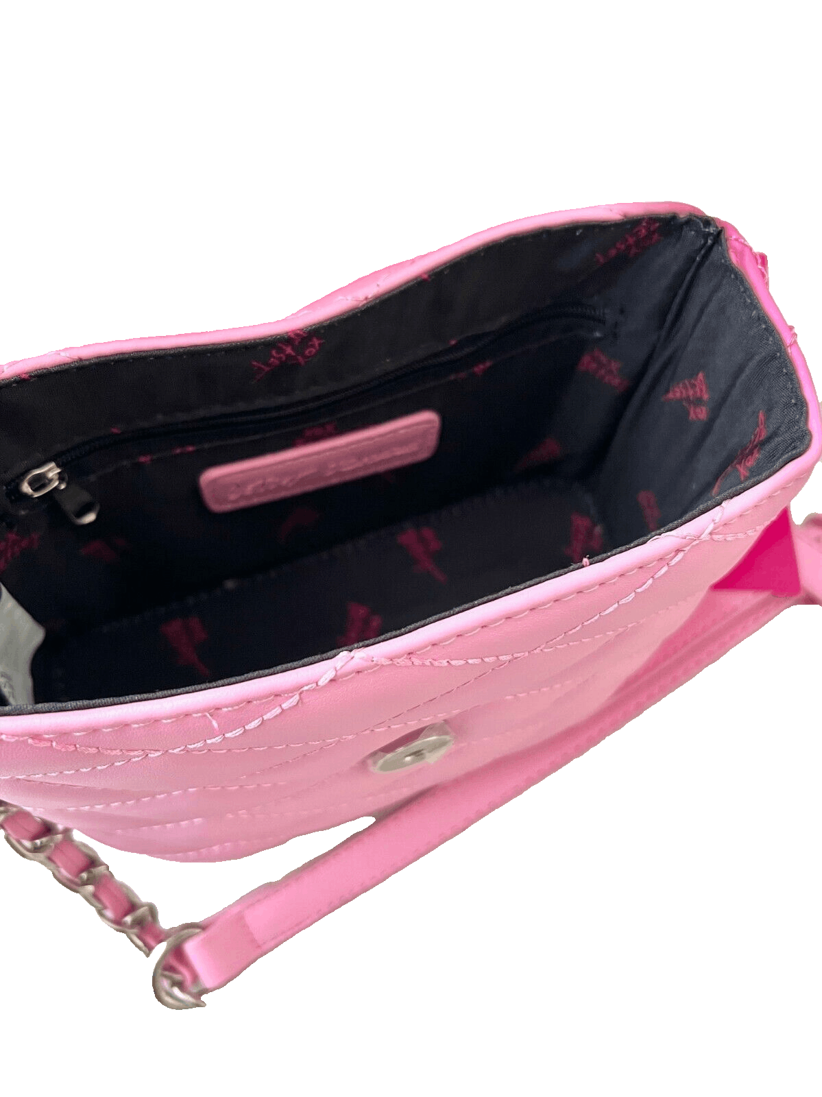 Betsey Johnson Betsey Johnson Viola Skull Crossbody Purse Bag Skull Pink Size ONE SIZE - 4 Thumbnail