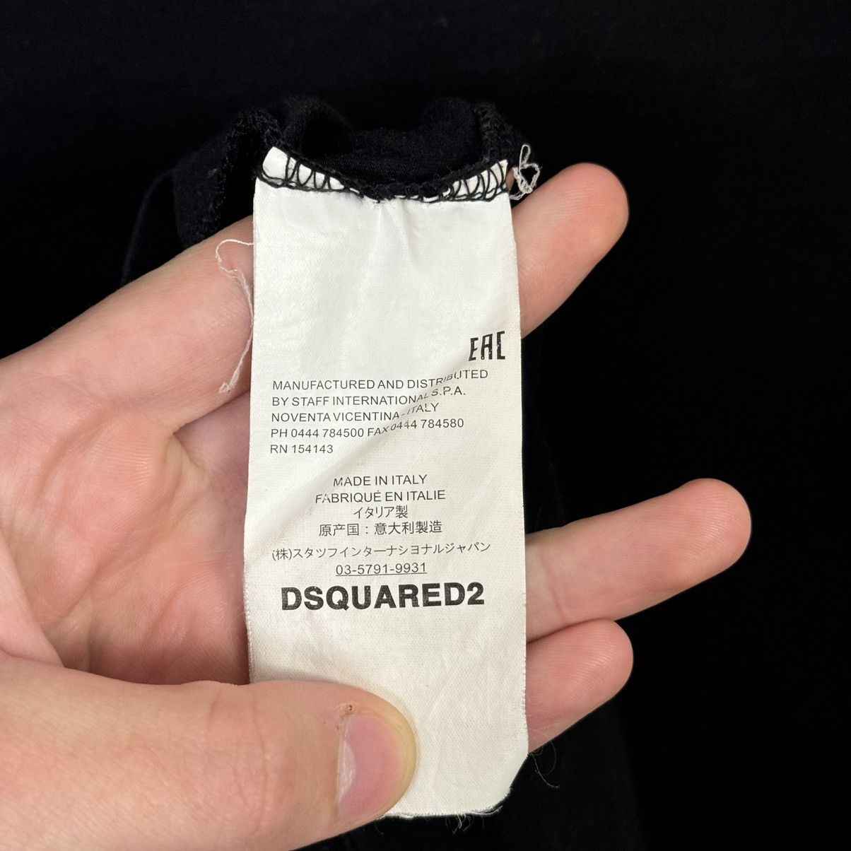Dsquared2 Dsquared2 T shirt Logo Black Men XL Luxury Streetwear Size US XL / EU 56 / 4 - 14 Thumbnail