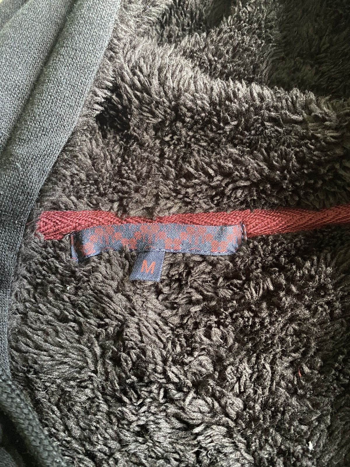 Japanese Brand Souvenir Sukajan Sherpa Zip up Black hoodie sweaters Size US M / EU 48-50 / 2 - 8 Thumbnail