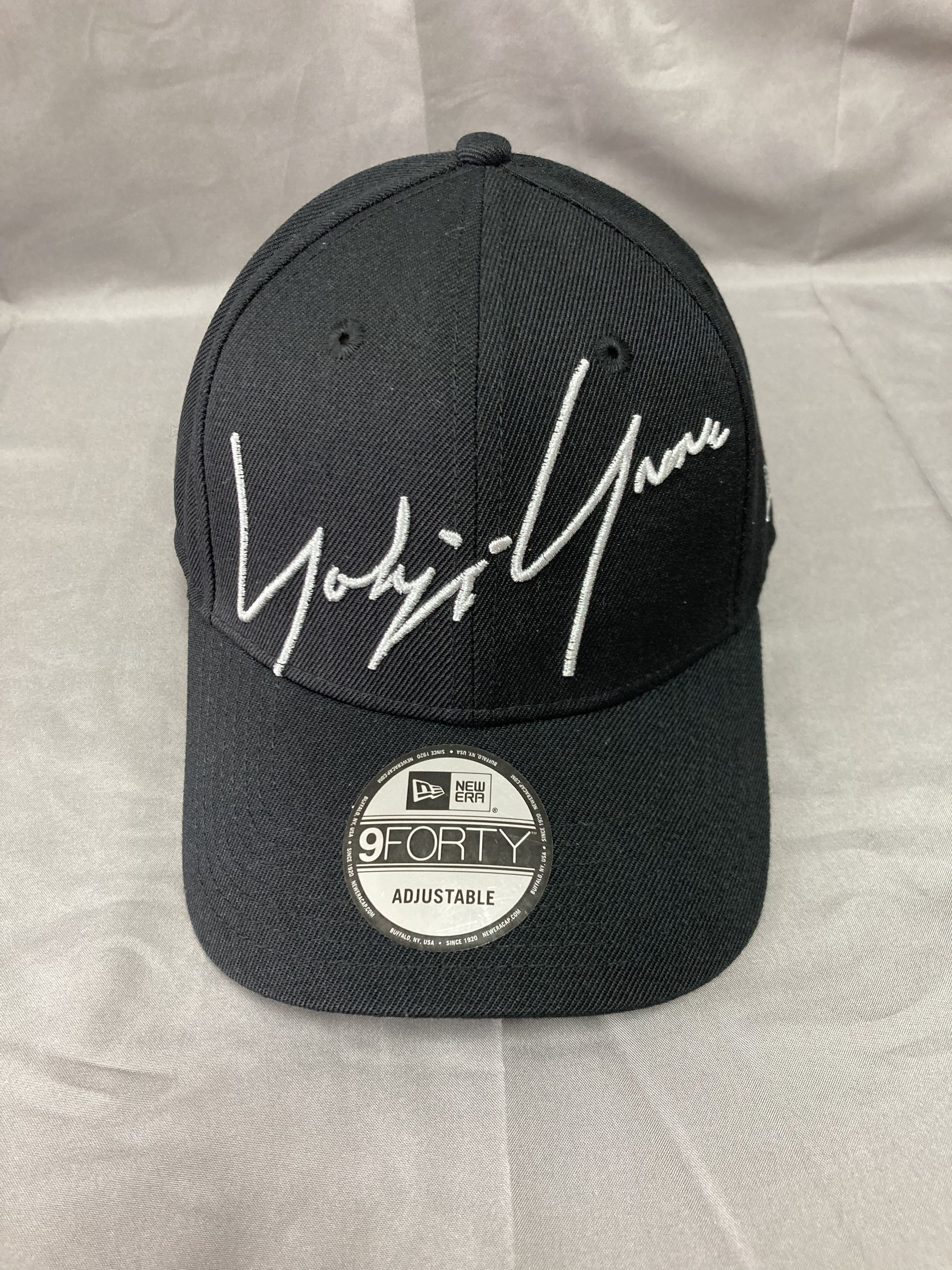 Yohji Yamamoto Yohji Yamamoto x New Era side logo collaboration