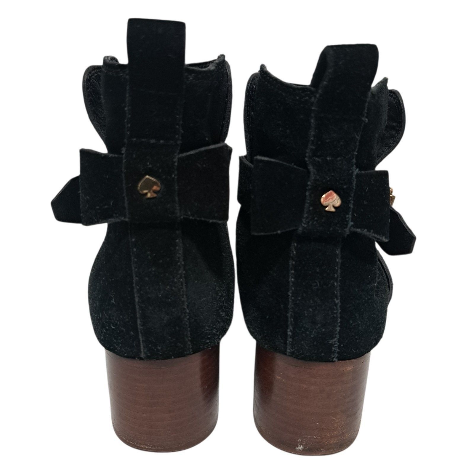 Kate Spade Kate Spade Taley Logo Bow Gothic Western Pull On Leather Sue Size US 8.5 / IT 38.5 - 7 Thumbnail